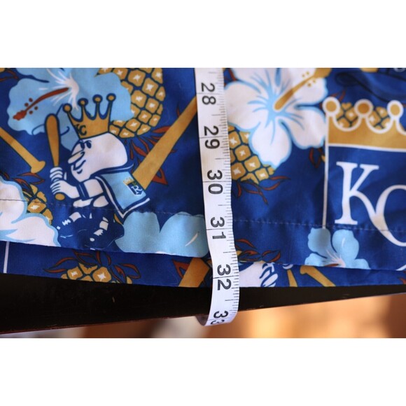 KC Royals Mens Minitmart Hawaiian Short Sleeve Oversize Button Up Shirt Size XL - Picture 8 of 9